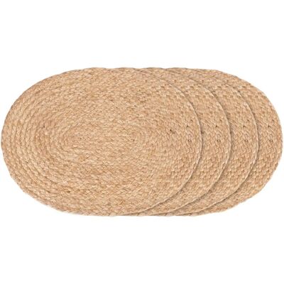 House Nordic Modell Bombay - Jute Oval Placemat Set aus 4 House Nordic Modell Bombay - Jute Oval Placemat Set aus 4