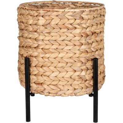 House Nordic Antas Pflanzkübel - Wasserhyazinthe - Natur/Schwarz - 26,5x26,5x28 cm House Nordic Antas Pflanzkübel - Wasserhyazinthe - Natur/Schwarz - 26,5x26,5x28 cm