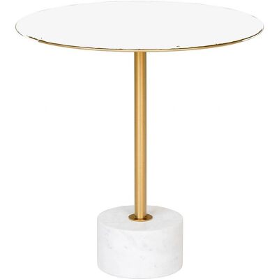 House Nordic Lecco - Marmor Messing Beistelltisch - Art Déco Stil House Nordic Lecco - Marmor Messing Beistelltisch - Art Déco Stil
