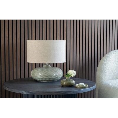 Lampa stołowa Oldham z zielonej ceramiki od House Nordic - Lampa na stół 36x36x44 cm Lampa stołowa Oldham z zielonej ceramiki od House Nordic - Lampa na stół 36x36x44 cm