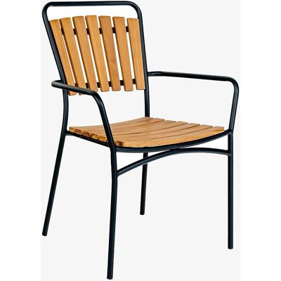 House Nordic Cleveland 4-delige Teak Tuinstoel Set - Tuinmeubelen House Nordic Cleveland 4-delige Teak Tuinstoel Set - Tuinmeubelen