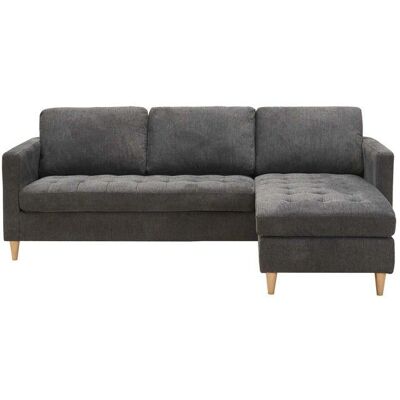 House Nordic Firenze Graues Sofa - Wendbare Chaiselongue - Sofa zum Entspannen House Nordic Firenze Graues Sofa - Wendbare Chaiselongue - Sofa zum Entspannen