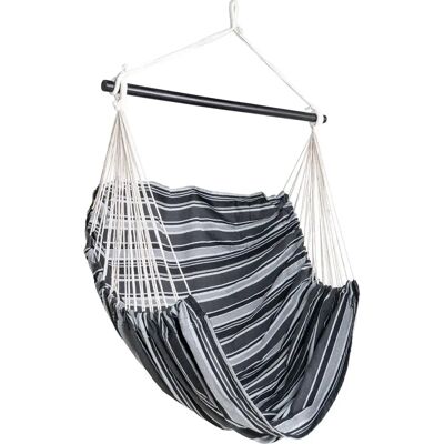 Youdoit Lamia Hangstoel - Buiten polyester katoen zwart/grijs/wit - Hangstoel Youdoit Lamia Hangstoel - Buiten polyester katoen zwart/grijs/wit - Hangstoel