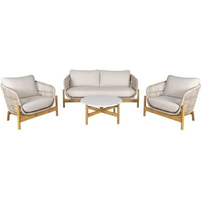 House Nordic Terracina Conjunto de salón - Beige Muebles de jardín House Nordic Terracina Conjunto de salón - Beige Muebles de jardín