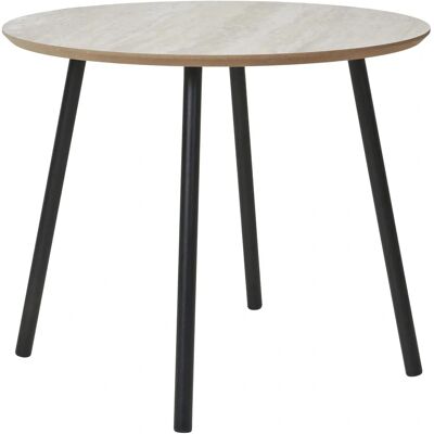 House Nordic Runde Travertin-Optik Couchtisch - Couchtisch House Nordic Runde Travertin-Optik Couchtisch - Couchtisch