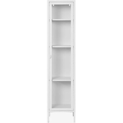 Vitrine Blanche Mince de House Nordic - Vitrine Cabinet - Publicité Vitrine Blanche Mince de House Nordic - Vitrine Cabinet - Publicité