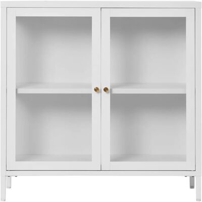 House Nordic Weiße Kleiderschrank - Glastüren - 80x35x80cm House Nordic Weiße Kleiderschrank - Glastüren - 80x35x80cm