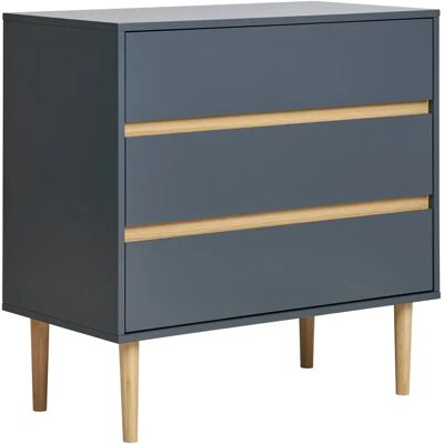 House Nordic Dunkelgraue Kommode mit 3 Schubladen - Kommode House Nordic Dunkelgraue Kommode mit 3 Schubladen - Kommode