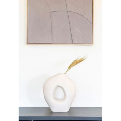 House Nordic Vase - White Ceramic - 24x10.5x27.8 cm - Vase House Nordic Vase - White Ceramic - 24x10.5x27.8 cm - Vase