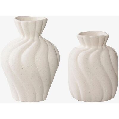 House Nordic Model - Vase - Set of 2 - White - Home Decor House Nordic Model - Vase - Set of 2 - White - Home Decor