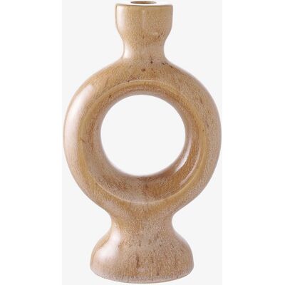 House Nordic Candle Holder - Brown Ceramic 13.5x8.8x23.4 cm House Nordic Candle Holder - Brown Ceramic 13.5x8.8x23.4 cm