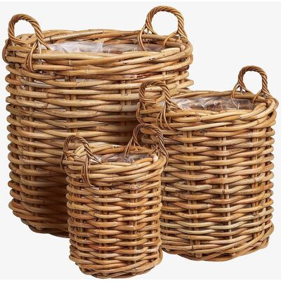 House Nordic Burton Brown Storage Basket - Storage Basket House Nordic Burton Brown Storage Basket - Storage Basket