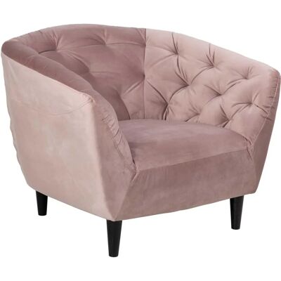 ACTONA GROUP Ria Křeslo - Microvelour, růžová, 97x78x84cm ACTONA GROUP Ria Křeslo - Microvelour, růžová, 97x78x84cm