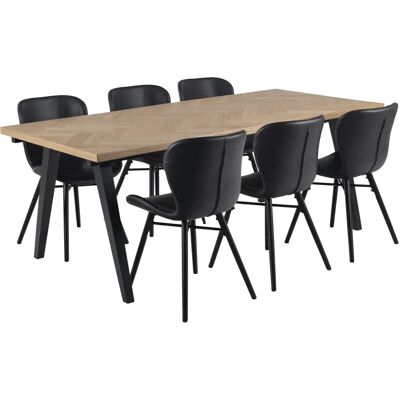 ACTONA GROUP Britta - 2 Schwarze Polsterstühle ACTONA GROUP Britta - 2 Schwarze Polsterstühle
