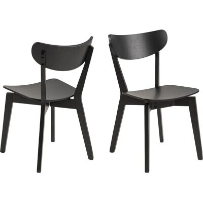 ACTONA GROUP Roxby Spisestol - Minimalistisk Svart - Spisestoler ACTONA GROUP Roxby Spisestol - Minimalistisk Svart - Spisestoler