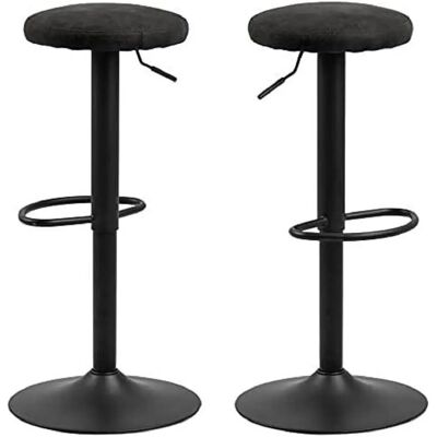 Sgabello da bar ACTONA GROUP Finch - Regolabile in altezza, set da 2, grigio Sgabello da bar ACTONA GROUP Finch - Regolabile in altezza, set da 2, grigio
