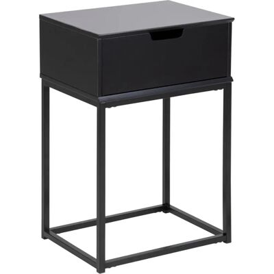 Actona Mitra Nachttisch - 1 Schublade - Schwarz Actona Mitra Nachttisch - 1 Schublade - Schwarz
