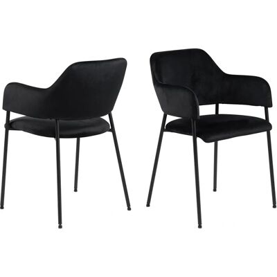 Mutoni Scandi London Fauteuil avec accoudoirs - Chaise de salle à manger - Publicité Mutoni Scandi London Fauteuil avec accoudoirs - Chaise de salle à manger - Publicité