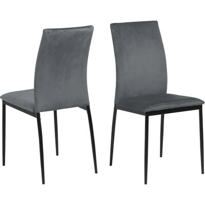 ACTONA GROUP Demina Sedia da pranzo grigia scura - Sedia da pranzo ACTONA GROUP Demina Sedia da pranzo grigia scura - Sedia da pranzo