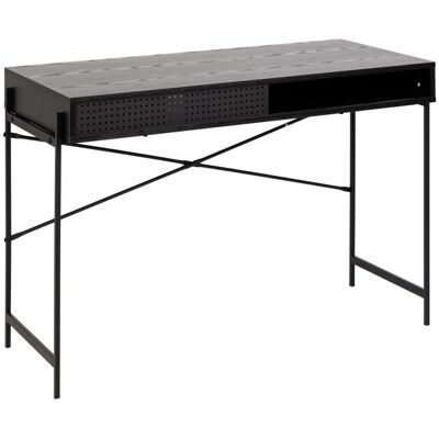 Actona Angus - Ipari fekete MDF íróasztal - 50x110 cm Actona Angus - Ipari fekete MDF íróasztal - 50x110 cm