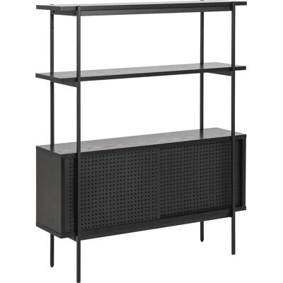 MUEBLES Oakland 463 Reol - Sort - Industriel Stil MUEBLES Oakland 463 Reol - Sort - Industriel Stil
