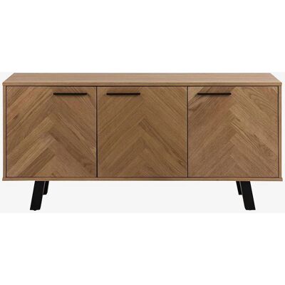 ACTONA GROUP Brighton Dębowy Kredens - 3 Drzwi, 150x71x40 cm ACTONA GROUP Brighton Dębowy Kredens - 3 Drzwi, 150x71x40 cm