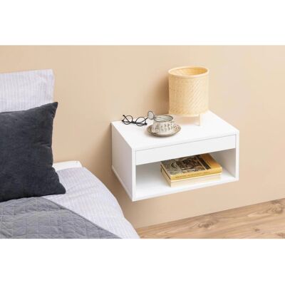 ACTONA GROUP Cholet Nightstand - Nightstand with Drawer and Open Shelf ACTONA GROUP Cholet Nightstand - Nightstand with Drawer and Open Shelf