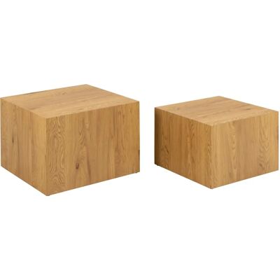 Oakland 798 Salontafel Set - Natuurlijke Houtafwerking Oakland 798 Salontafel Set - Natuurlijke Houtafwerking