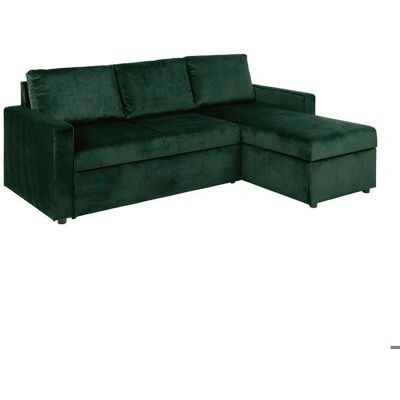 Ebuy24 Sacramento Sovesofa med Vendbar Funksjon - Skjult Oppbevaringsplass - Mørkegrønn Ebuy24 Sacramento Sovesofa med Vendbar Funksjon - Skjult Oppbevaringsplass - Mørkegrønn