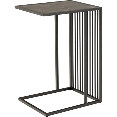 Sconto Schwarzer Melamin Beistelltisch 43x63cm Sconto Schwarzer Melamin Beistelltisch 43x63cm
