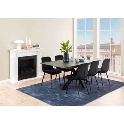 ACTONA GROUP Heaven Mesa de comedor rectangular negra - Mesa de comedor ACTONA GROUP Heaven Mesa de comedor rectangular negra - Mesa de comedor