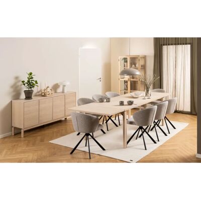 ACTONA GROUP Linley Table - Rectangular, Extension Ready, Oak Veneer - Dining Table ACTONA GROUP Linley Table - Rectangular, Extension Ready, Oak Veneer - Dining Table