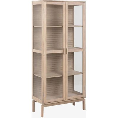 ACTONA GROUP Linley Vitrine - Stauraumschrank - Beige (Natur) ACTONA GROUP Linley Vitrine - Stauraumschrank - Beige (Natur)