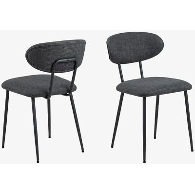 NORDFORM Denise Dunkelgrauer Esszimmerstuhl - Modernes Design NORDFORM Denise Dunkelgrauer Esszimmerstuhl - Modernes Design