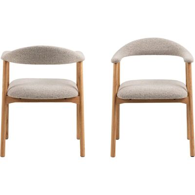 FSC Eiche Beige Bouclé Esszimmerstuhl - Esszimmerstuhl FSC Eiche Beige Bouclé Esszimmerstuhl - Esszimmerstuhl