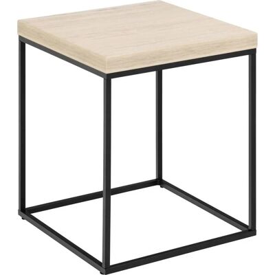 Sconto - Kwadratowy stolik kawowy z trawertynu 40x40x45 cm Sconto - Kwadratowy stolik kawowy z trawertynu 40x40x45 cm