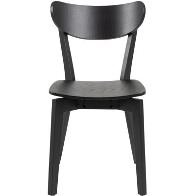 Actona Roxby dining chair - retro-modern black lacquered Actona Roxby dining chair - retro-modern black lacquered