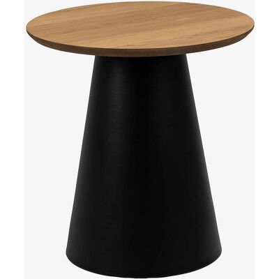 NORDFORM Soli - Okrągły stolik z dębowym fornirem - 45x45x48cm NORDFORM Soli - Okrągły stolik z dębowym fornirem - 45x45x48cm