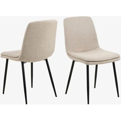 Silla de comedor NORDFORM Becca - Natural - Diseño moderno Silla de comedor NORDFORM Becca - Natural - Diseño moderno