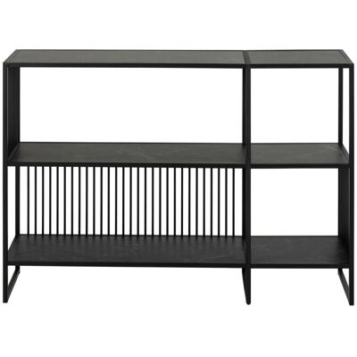 Mid.You - Strington - Noir - 85x185 cm - Bookcase - Publicité Mid.You - Strington - Noir - 85x185 cm - Bookcase - Publicité
