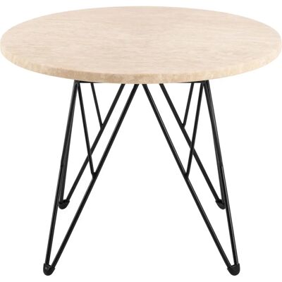 MAR 55 cm Runder Travertintisch - Beistelltisch MAR 55 cm Runder Travertintisch - Beistelltisch