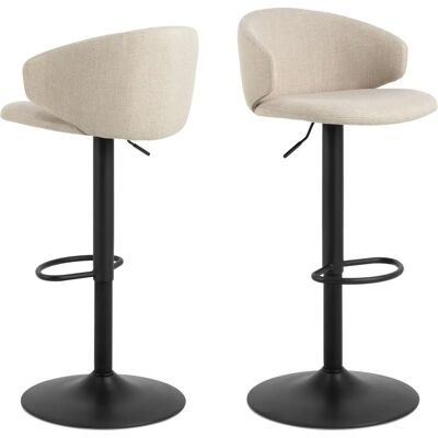 ACTONA GROUP Ella Beige Drehbar Hocker - Barhocker ACTONA GROUP Ella Beige Drehbar Hocker - Barhocker