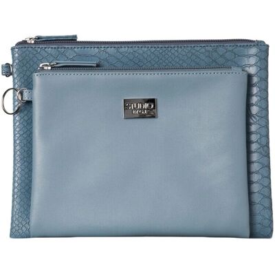 Gillian Jones - 10744-13 - Blau/Schlange - Clutch set Gillian Jones - 10744-13 - Blau/Schlange - Clutch set