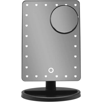 Gillian Jones Hollywood Sminkspegel - LED & Liten 10x Spegel Gillian Jones Hollywood Sminkspegel - LED & Liten 10x Spegel
