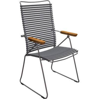 Chaise d'Extérieur HOUE Click à Dossier Réglable Gris Foncé - Fauteuil de Jardin - Publicité Chaise d'Extérieur HOUE Click à Dossier Réglable Gris Foncé - Fauteuil de Jardin - Publicité