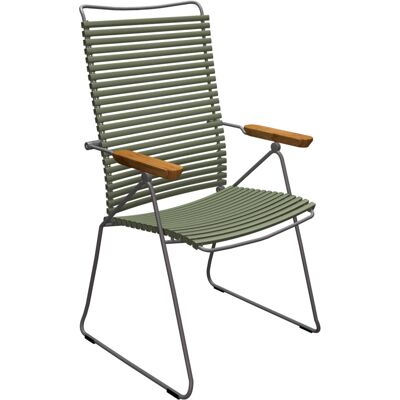 HOUE Click Chaise d'Extérieur à Dossier Réglable - Vert Olive - Publicité HOUE Click Chaise d'Extérieur à Dossier Réglable - Vert Olive - Publicité
