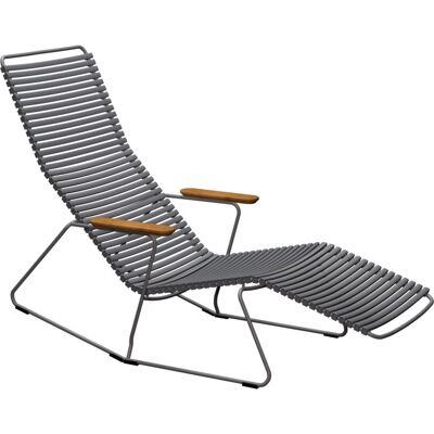Houe Click Sunrocker - Gris foncé - Lamelles réglables - Publicité Houe Click Sunrocker - Gris foncé - Lamelles réglables - Publicité