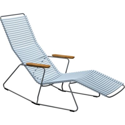 HOUE Click Sunrocker - Blu Polvere - Lamelle Regolabili - Lettino Sole HOUE Click Sunrocker - Blu Polvere - Lamelle Regolabili - Lettino Sole
