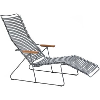 Transat HOUE Click - Gris foncé - Rembourrage ajustable - Design moderne de luxe - Publicité Transat HOUE Click - Gris foncé - Rembourrage ajustable - Design moderne de luxe - Publicité