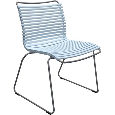 Chaise à dîner HOUE Click - Bleu poussière - Empilable pour extérieur - Publicité Chaise à dîner HOUE Click - Bleu poussière - Empilable pour extérieur - Publicité